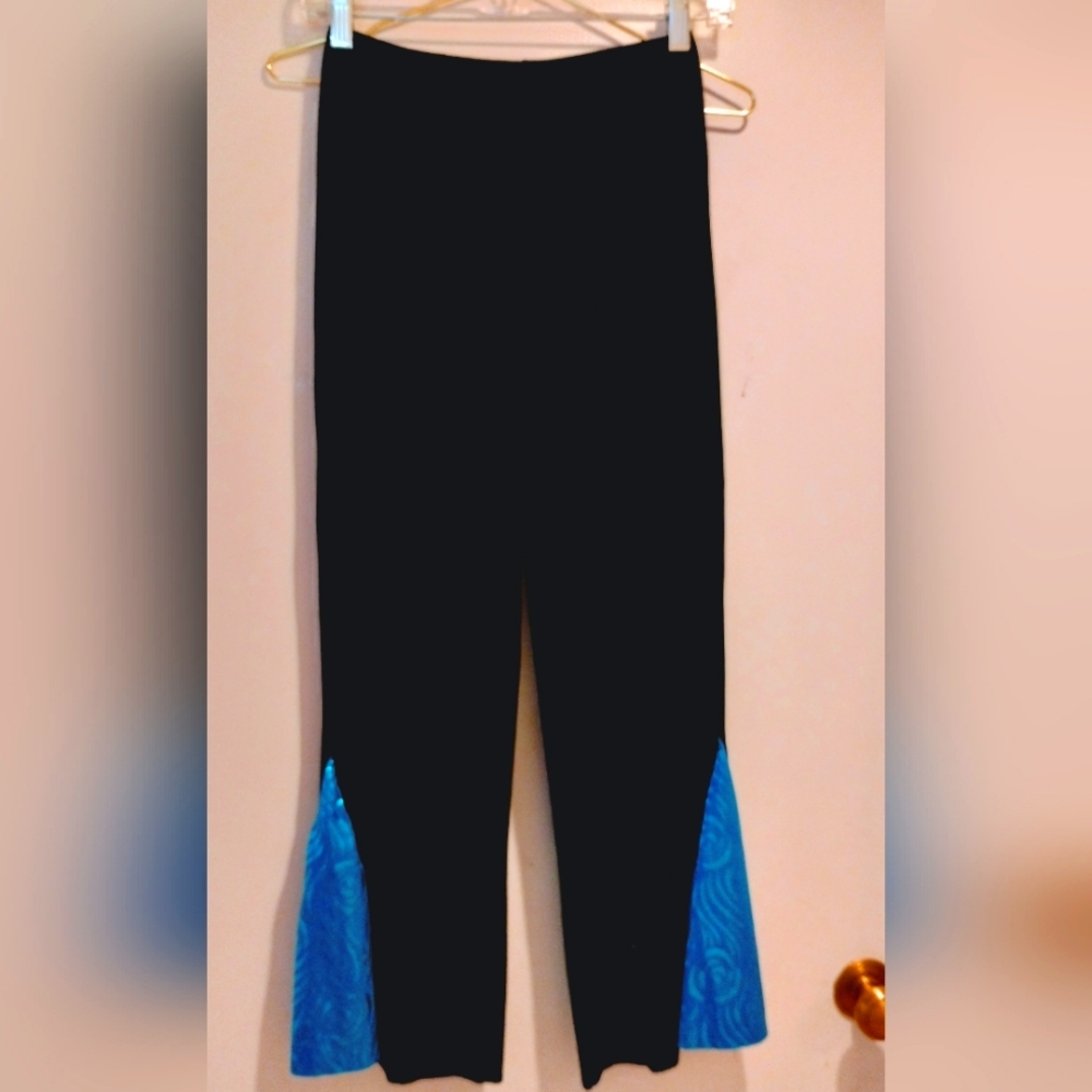 Vintage Costume Gallery Y2K Velvet Mermaid Athletic Skating Jazz Pants.
